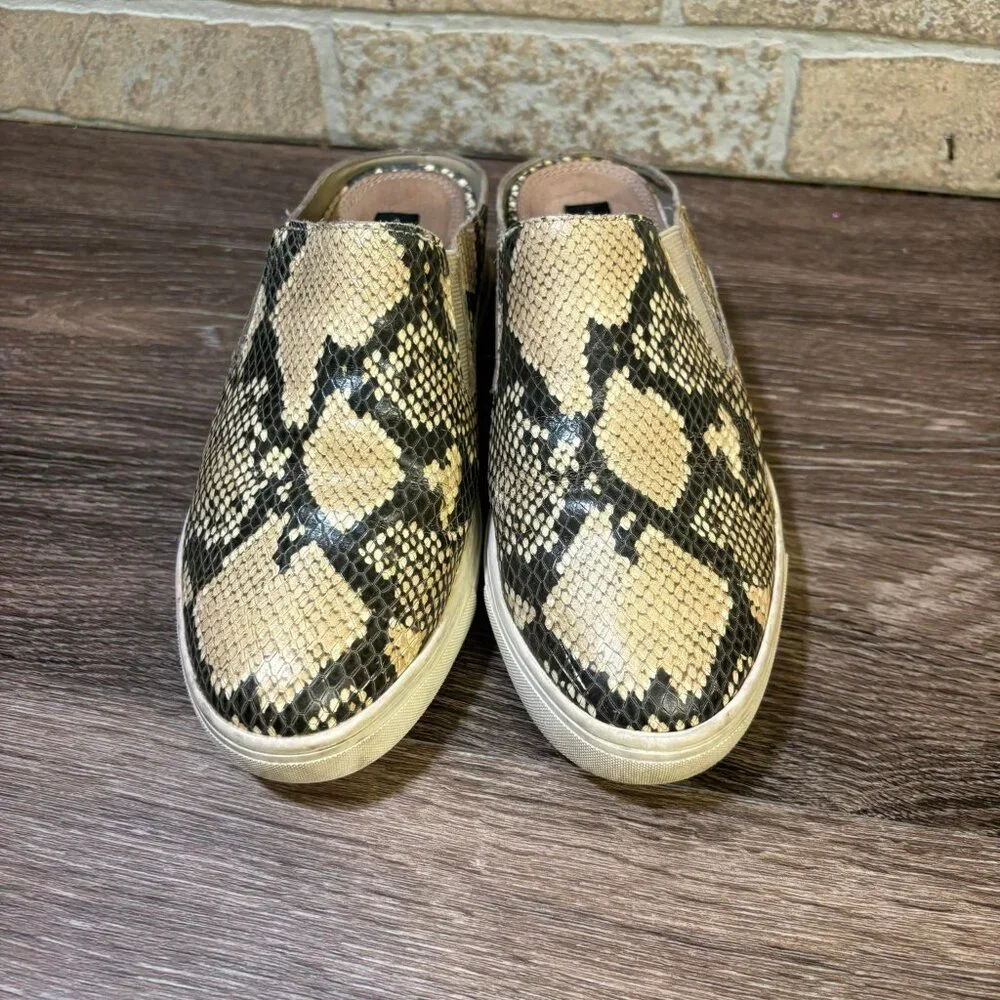 Steve Madden Platform Sneaker Womens Size‎ 6.5M Slip-on Snakeskin